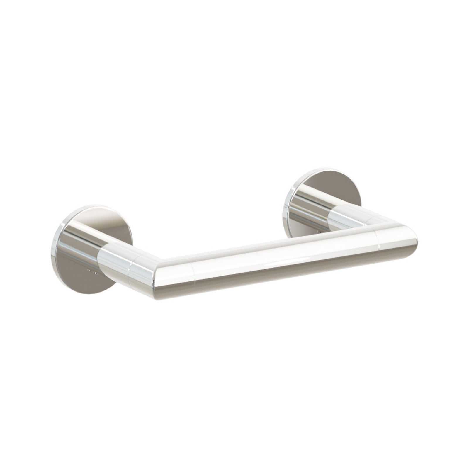 Modern Tubular Brass Paper Holder - Pivoting Double Post — Overall 6 7/8"