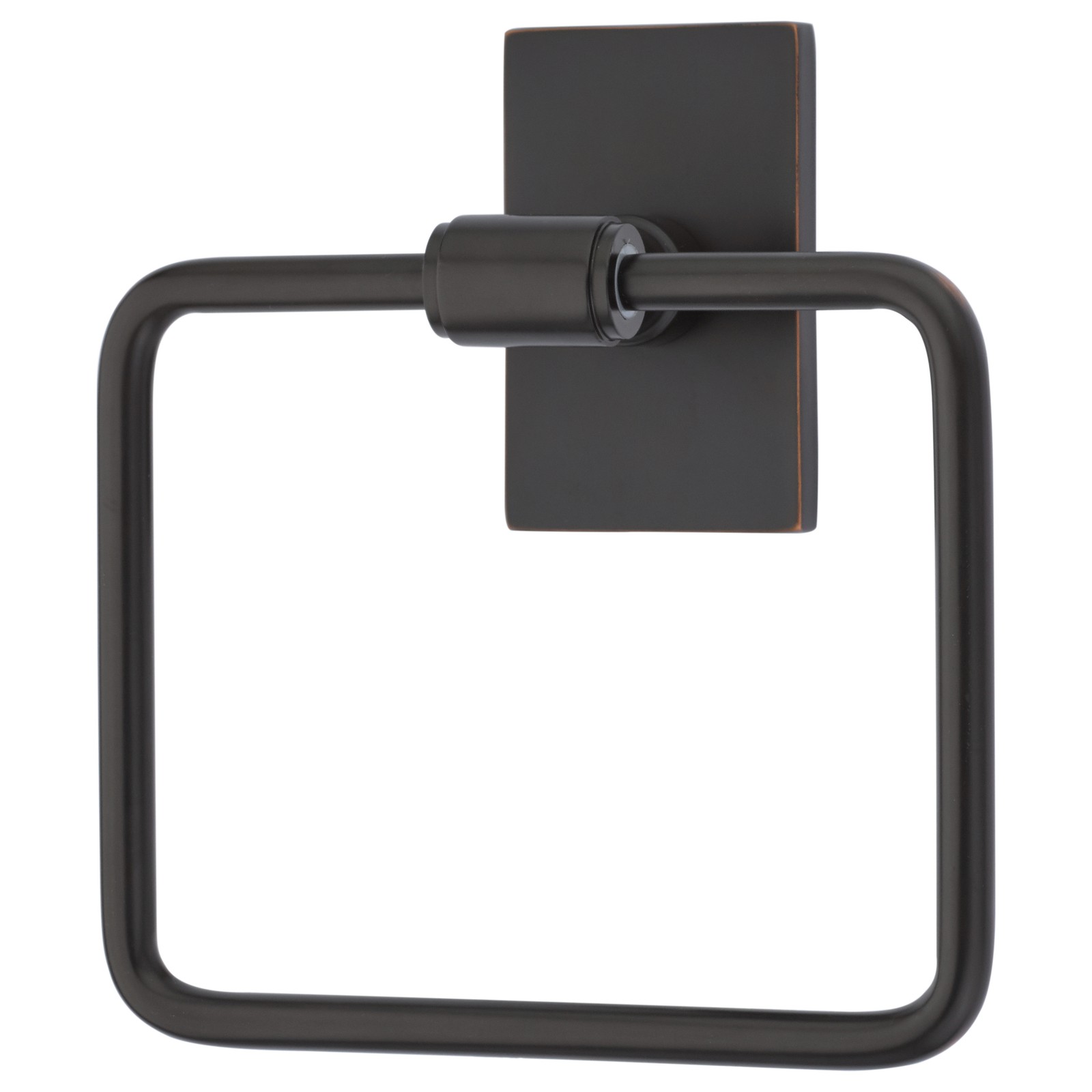Transitional Brass Towel Ring — Overall 7"