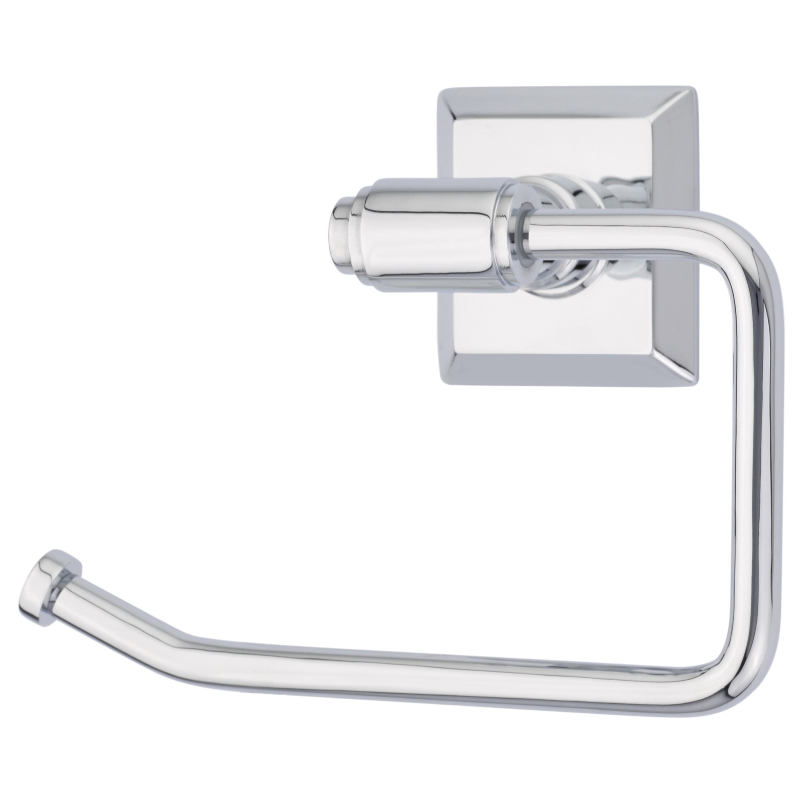 Transitional Brass Paper Holder - Bar Style — Projection 3 3/8"